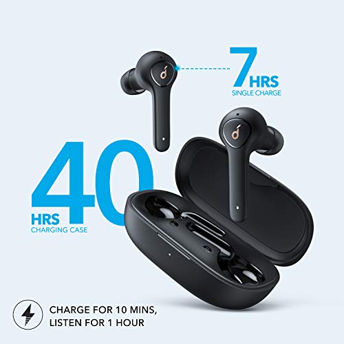 Anker Soundcore Life P2 Auriculares Bluetooth inalámbricos con microfono, 40 Horas de reproducción, IPX7 Impermeable, reducción de Ruido para Trabajar o Viajar