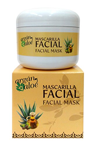 Argan-Aloe 70070 - Mascarilla facial con aloe y argán, 100 ml