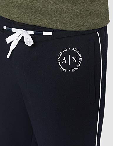 Armani Exchange 1st To Be Noticed Tracksuit Bottom Pantalones de Deporte, Azul (Navy 1510), 48 (Talla del Fabricante: Small) para Hombre