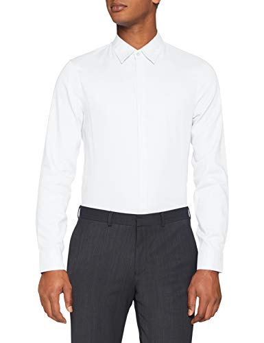 Armani Exchange 8nzcbg Camisa, Blanco (Wht Oxfrd W 7 BLU/W 0130), X-Small para Hombre