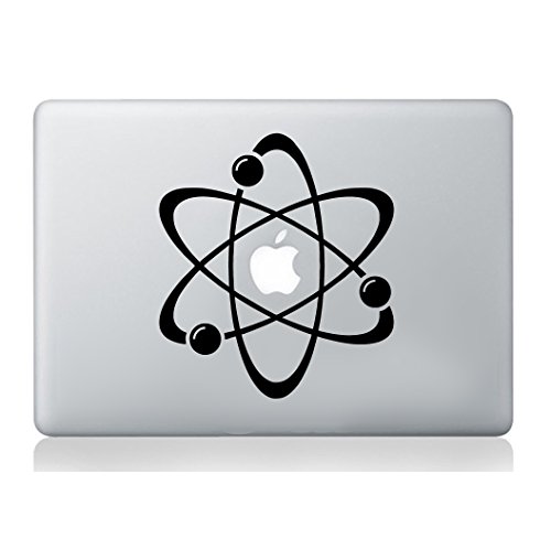 Átomo pegatina de portátil macbook decal art manzana tableta piel silueta molecular