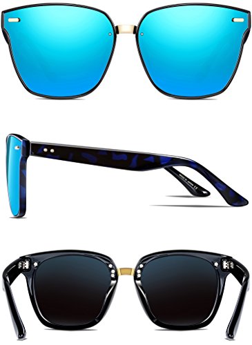 ATTCL Clásico Gafas De Sol Hombre mujer Polarizadas Protección UV 555-Blue