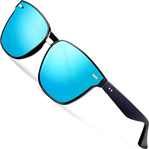 ATTCL Clásico Gafas De Sol Hombre mujer Polarizadas Protección UV 555-Blue