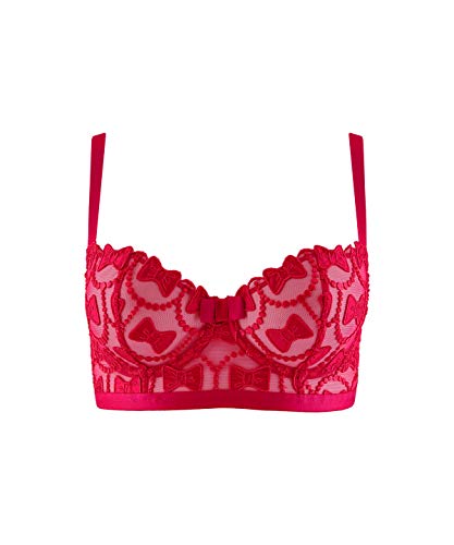 Aubade The Bow Collection Sujetador de Copa Media, Rosa (Bonbon Bonb), 90C para Mujer