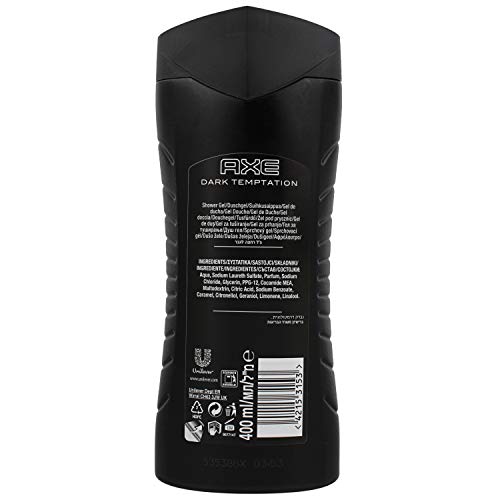 AXE Dark Temptation Gel de Ducha, 1 unidad, 400 ml