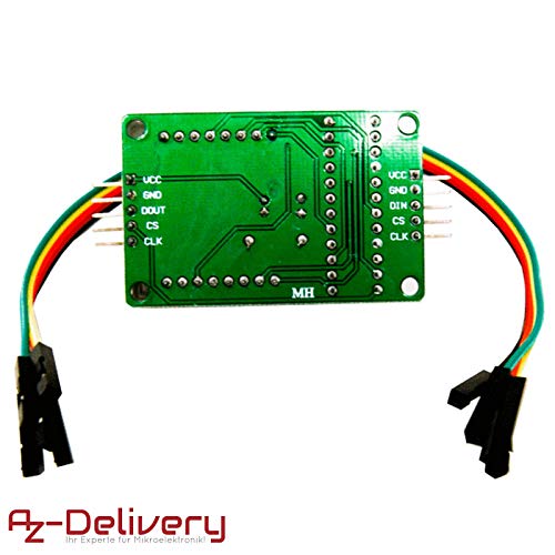 AZDelivery 5 x MAX7219 8x8 1 Dot Matriz Modulo de Pantalla LED MCU Matrix para Arduino con ebook Gratis!