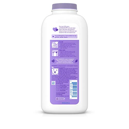 Baby Powder, lavanda calmante, 15 oz (425 g) - Johnson Johnson