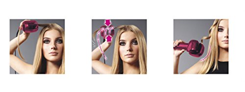 BaByliss C903PE - Rizador automático, dos posiciones de temperatura, hasta 205° C, color rosa