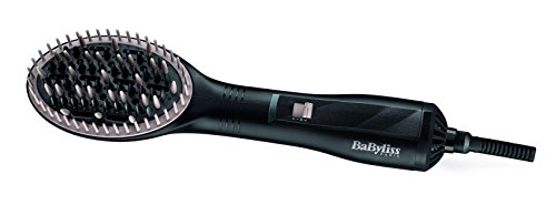 BaByliss Seca & Alisa AS140E - Cepillo de aire alisador (600 W, 2 temperaturas, botón de aire frío, función iónica, 3 tipos de púas)