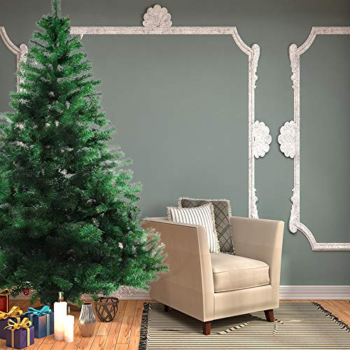 BAFYLIN Árbol Navideño PVC Ignífugo Decoración Navideña Artificial Árboles de Abeto (Verde, 120CM)