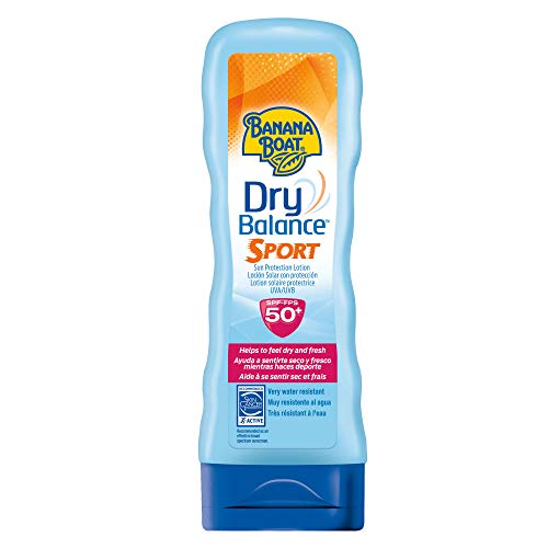 Banana Boat Dry Balance Sport SPF50 - Crema solar hidratante para deportistas en loción solar 180ml.