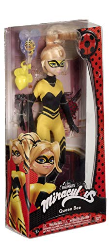 Bandai - Prodigiosa: Las aventuras de Ladybug Muñeca Ladybug Queen Bee (39902)