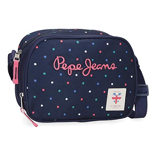 Bandolera Pepe Jeans Molly Dos Compartimentos, Azul, 23 x 17 x 8 cm