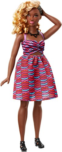 Barbie - Fashionista, muñeca con Vestido Zigzag (DVX79)