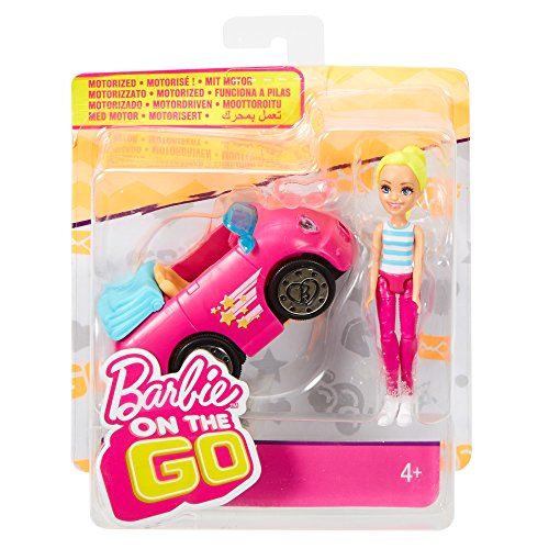 Barbie On The Go Pink Car and Doll - Muñecas, Femenino, Chica, 4 año(s),, Ampolla