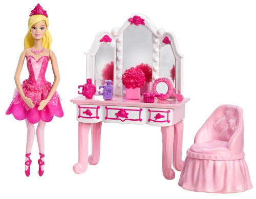 Barbie Pink Shoes Pink Vanity Furniture Set