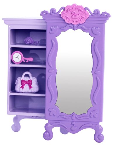 Barbie Pink Shoes Purple Armoire Furniture Set