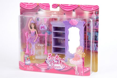 Barbie Pink Shoes Purple Armoire Furniture Set