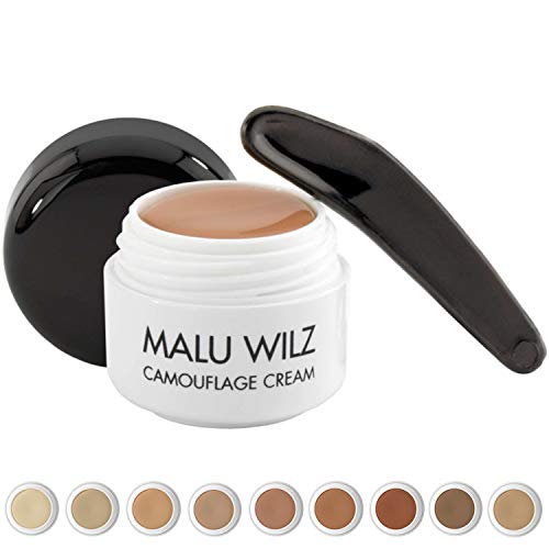 Base de maquillaje correctora de Malu Wilz – Crema camuflaje tono Cream Light Sandy Beach