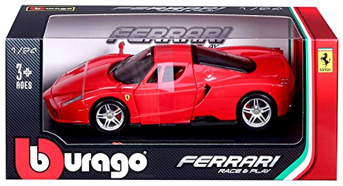 Bburago - 1/24 Ferrari Race & Play Enzo Ferrari, color rojo (18-26006) , color/modelo surtido