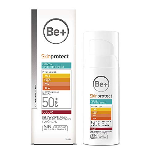 Be+ Skinprotect Gel Facial Piel Grasa y/o Tendencia Acnéica SPF50+, 50ml