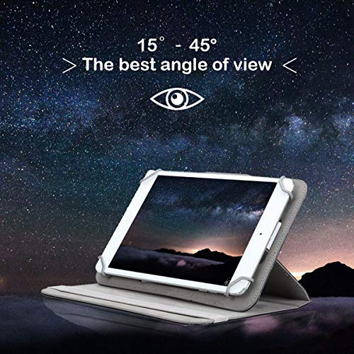 BEISK, Funda Universal para Tablet de 10-10.1 Pulgadas, con Sistema Giratorio de 360º, Rotación, Protección, con Soporte, para Huawei Mediapad/Samsung Galaxy Tab/iPad/Lenovo TAB4 10, Etc. Color Negro…