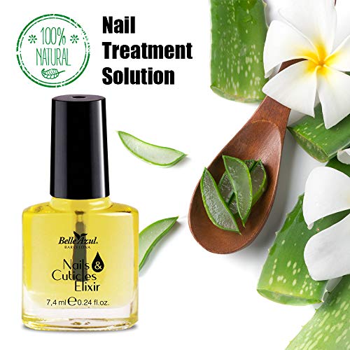 Belle Azul – Aceite Reparador para Uñas y Cutículas, Antibacteriano, antiséptico y desinfectante, Mezcla de 6 Aceites Botánicos Nutritivos, 10ml.