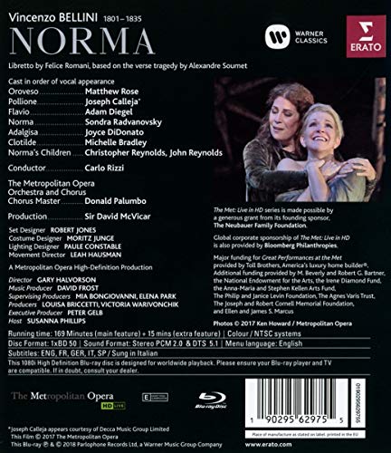 Bellini: Norma (MET Live Recording) [Italia] [Blu-ray]