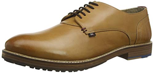 Ben Sherman Pat, Zapatos de Cordones Derby para Hombre, Beige (Tan 003), 42 EU