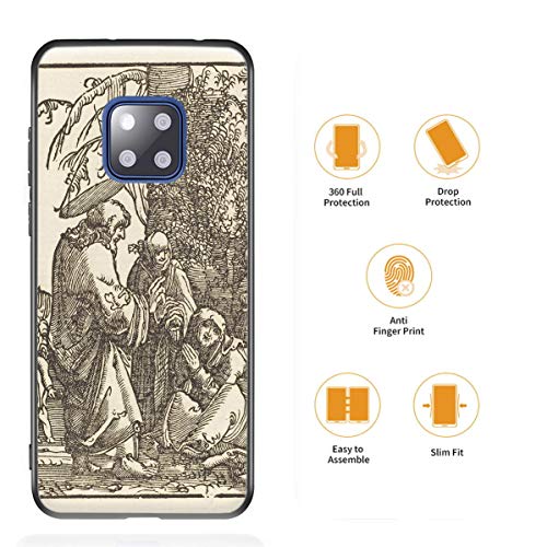 Berkin Arts Albrecht Altdorfer para el Caso del Huawei Mate 20 Pro/Estuche para teléfono móvil de Bellas Artes/Impresión Giclee UV en la Cubierta del(Cristo Si congeda da Maria Prima Della Passione)