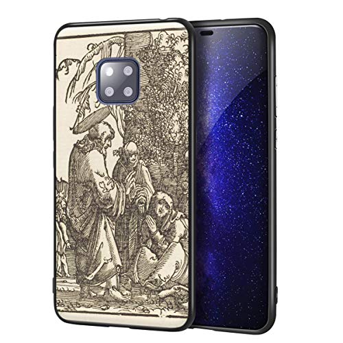 Berkin Arts Albrecht Altdorfer para el Caso del Huawei Mate 20 Pro/Estuche para teléfono móvil de Bellas Artes/Impresión Giclee UV en la Cubierta del(Cristo Si congeda da Maria Prima Della Passione)