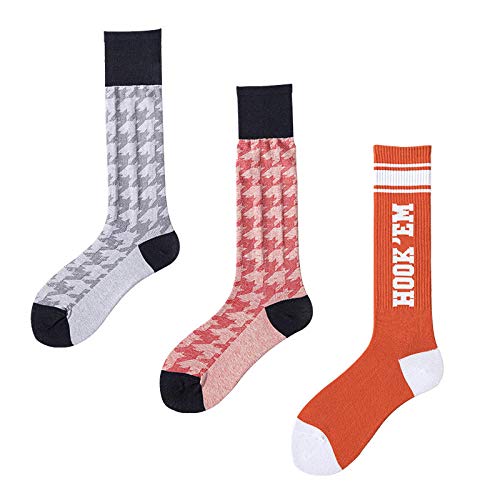 B/H Calcetines Invisibles,Calcetines Invisibles,Calf Socks - Medias de Tubo Alto para Mujer, Medias de Pila, Gris A_5pcs