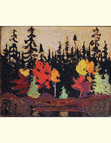 Black spruce and maple, Tom Thomson. Blank journal: 150 blank pages, 8,5x11 inch (21.59 x 27.94 cm) Soft cover / paper back