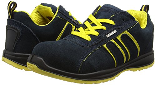 Blackrock Hudson Trainer - Zapatillas de seguridad con punta de acero, Unisex Adulto,Multicolor (Navy/Yellow), talla 46 EU (11 UK)