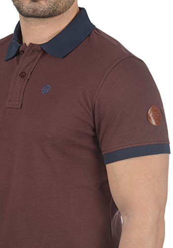 BLEND Ralf Camiseta Polo De Manga Corta para Hombre con Cuello De Polo De 100% algodón, tamaño:M, Color:Deep Red (73822)