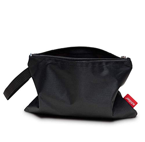 Bolsa de cosmética de águila con correa de transporte, estuche de maquillaje, neceser de almacenamiento, organizador de bolso, inserto de bolsillo con cremallera, bolsillo interior de 25 x 17 cm