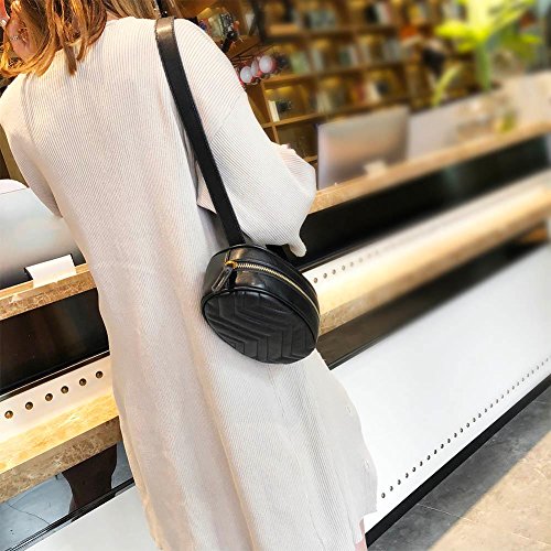 Bolsos de la cintura del cuero de la PU de las mujeres akaddy Fanny Bag Phone Belt Pouch Shoulder Zipper Bag