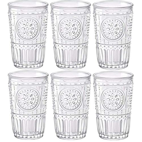 Bormioli Rocco Romantic Juego de 6 Vasos 30,5 cl, Cristal Transparente, 8 x 8 x 12,5 cm