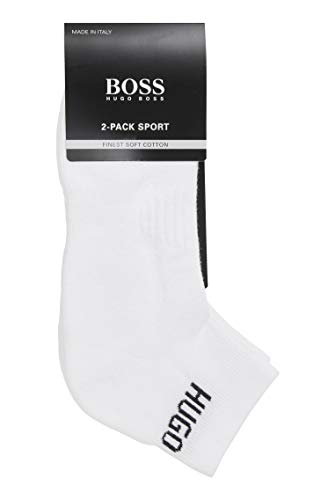 BOSS AS Sport CC Calcetines, Blanco (White 100), 39/42 (Talla del fabricante: 39-42) (Pack de 2) para Hombre