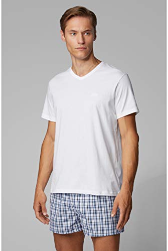 BOSS T-shirt Vn 2p Co Camiseta, Blanco (White 100), Medium (Pack de 2) para Hombre