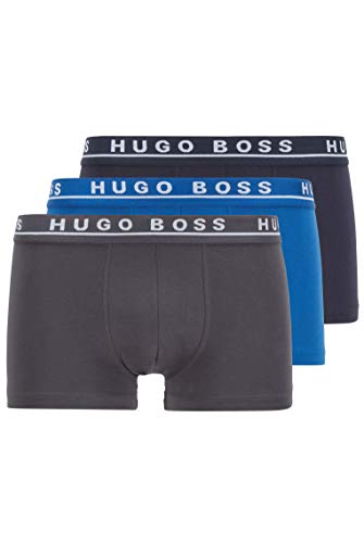 BOSS Trunk CO/EL Bóxer, Azul (Open Blue 487), XX-Large (Pack de 3) para Hombre