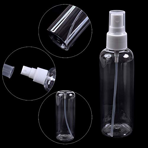 Botellas de viaje, 30 ml, transparentes, con atomizador, para el hogar, botellas para cosméticos, etc. paquete de 4