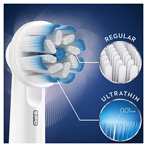 Braun Oral-B 4210201316947 Sensitive Clean - Cabezales para cepillo de dientes eléctrico (tecnología de cerdas ultrafinas, limpieza más suave, 5 unidades)