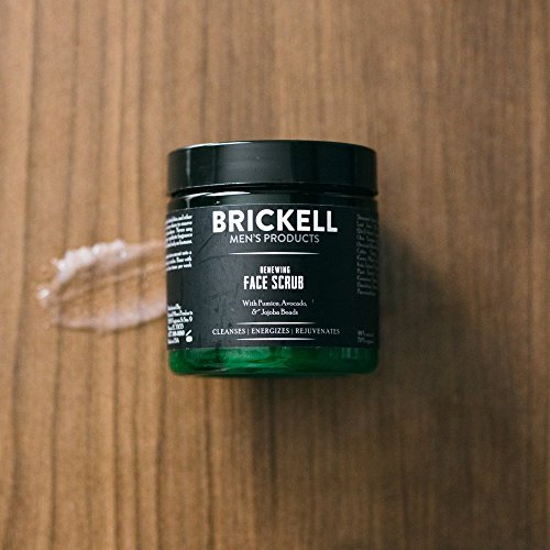 Brickell Men’s Products – Crema Exfoliante Facial Renovadora para Hombres – Crema Exfoliante Facial Natural y Orgánica – 118 ml