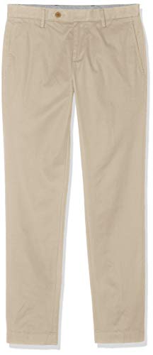 BROOKS BROTHERS Chino Supima Pieceddyed Soho Fit Pantalones, Beige (Light Beige 275), 52 (Talla del Fabricante: 40 34) para Hombre