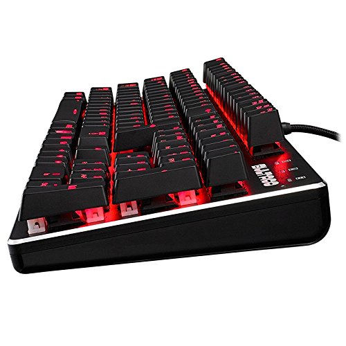 Bultaco Metralla GTS 501 - Teclado mecánico USB, (USB, 105 Teclas, retroiluminación LED roja, Anti-Ghosting) - Teclado QWERTY Español