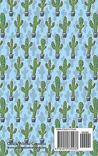 Cactus Notebook - Ruled Pages - 5x8 - Premium Cuaderno (Saguaro Sky Blue)