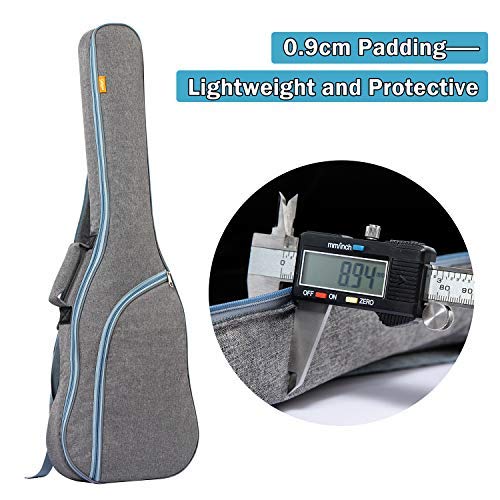 CAHAYA Bolsa Guitarra Electrica Acolchada 9mm Funda para Guitarra Electrica con Un Bolsillo Frontal para Libros de Música