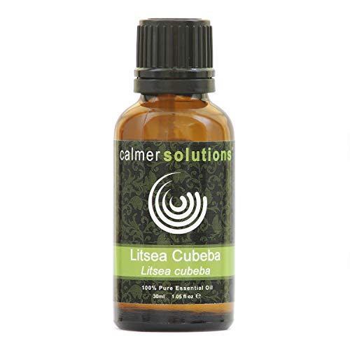 Calmer Solutions Litsea Cubeba 100% Aceite Esencial Puro Aromaterapia 30ml