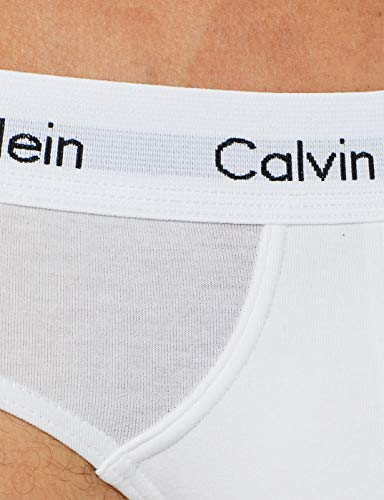 Calvin Klein 3P Hip Brief, Calzoncillos para Hombre (3 unidades), Blanco (White), X-Large